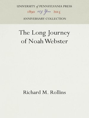 cover image of The Long Journey of Noah Webster